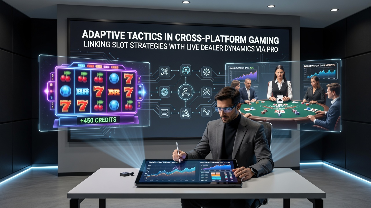 Illustration der Verbindung zwischen mobilen Slot-Sessions und Live-Dealer-Interaktionen über Werbeanreize