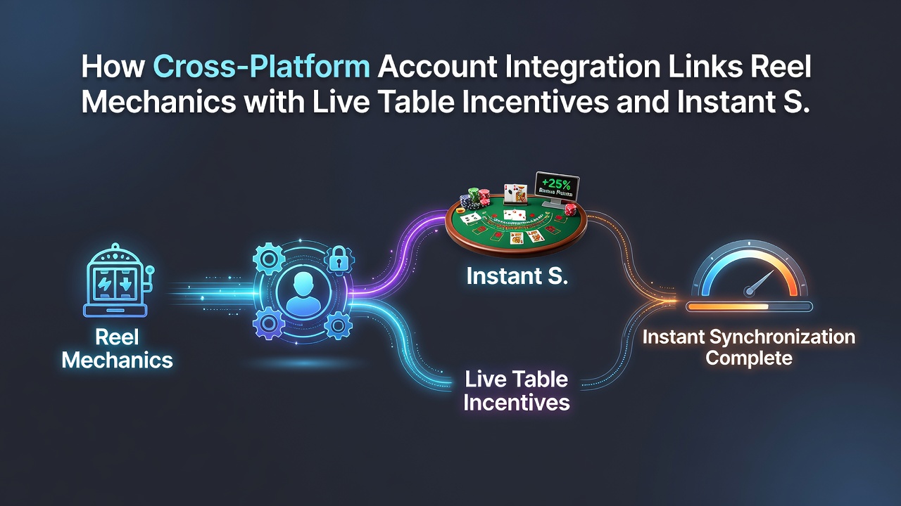 Illustration von Live-Tisch-Incentives und Instant-Settlement in integrierten iGaming-Profilen