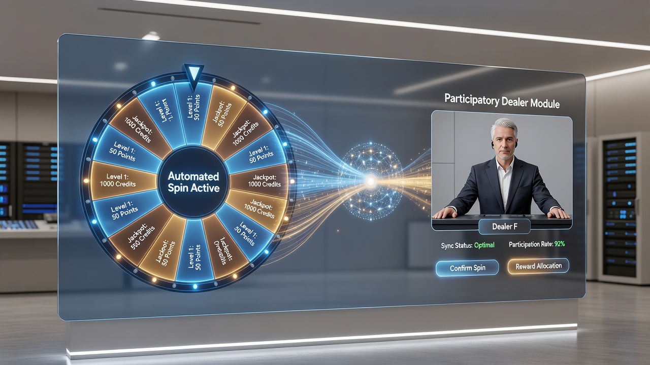 Illustration multipler Settlement-Pfade in hybriden iGaming-Umgebungen mit Live-Dealer- und Slot-Integration