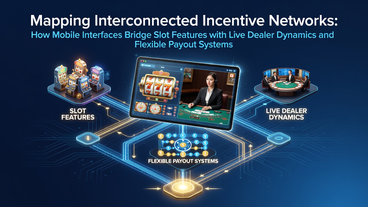 Darstellung vernetzter Anreizsysteme mit mobilen Schnittstellen zwischen Slots und Live-Dealer-Spielen
