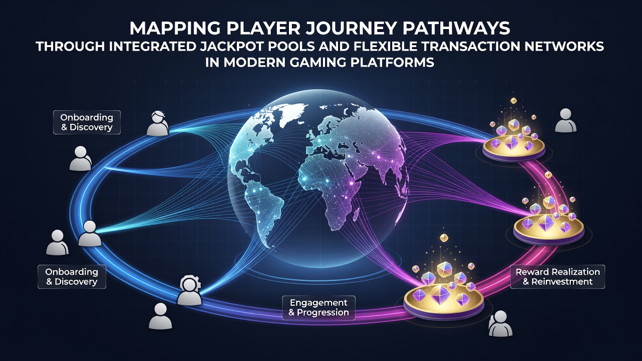 Visualisierung von Spielerpfaden durch integrierte Jackpot-Pools und Transaktionsnetzwerke auf Gaming-Plattformen