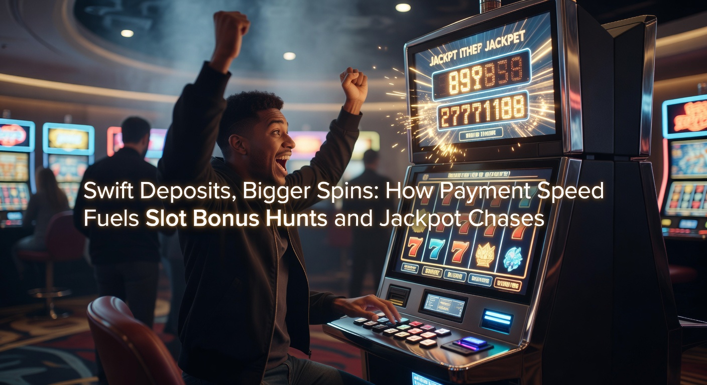 Dynamisches Bild von Jackpot-Zählern, die explodieren, neben Symbolen für Echtzeit-Zahlungen und Slot-Boni
