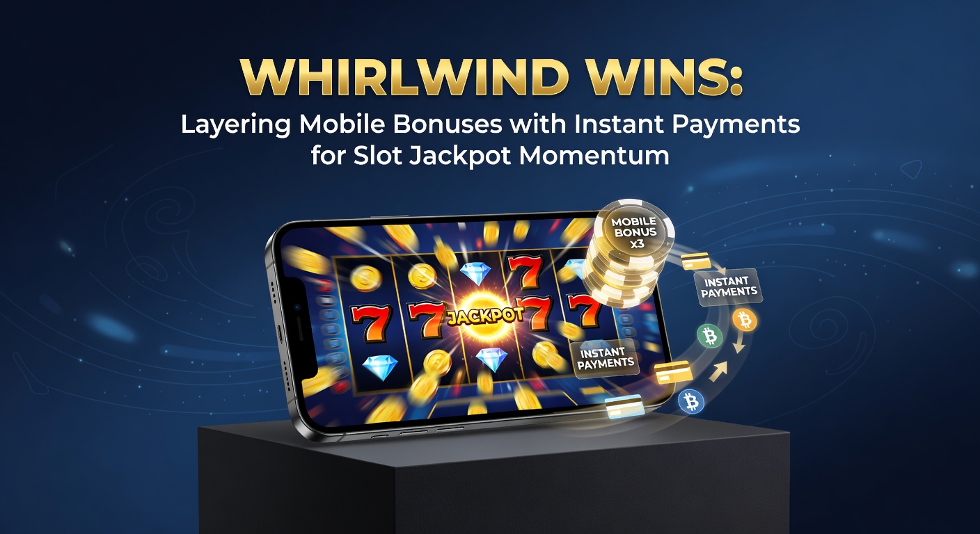 Grafik mit Slot-Jackpot-Wirbel, mobilen Zahlungen und Bonus-Layern für dynamische Gewinne